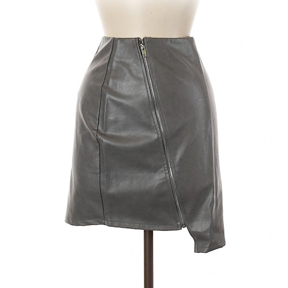 LF Seek the Label Faux Leather Skirt